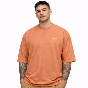 Camisetas para Hombre, Mezcla de Algodón, Corte Holgado, Logotipo Bordado, Estilo Urbano, Fabricación al por Mayor - Product Image 5