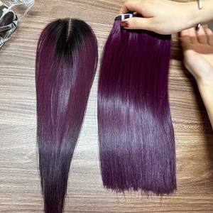 Extensions de cheveux naturels en gros, lots de cheveux vierges vietnamiens avec closure en dentelle, perruques sans colle, style lace front et lace frontal - Product Image 3