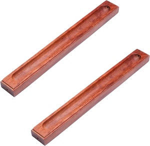 Porte-encens en bois massif de qualité supérieure, fait à la main, avec récupérateur de cendres pour la méditation - Product Image 2