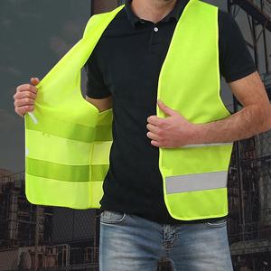 Custom Logo DTF Printed Cotton Multi Pocket High Visibility Reflective Safety Work <b>Vest</b> Breathable <b>Utility</b> Engineer Construction - Product Image 6