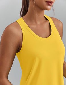 Débardeur Femme en Spandex/Polyester Sans Manches Décontracté Été Doux Confortable Respirant Extensible Écologique Séchage Rapide Nœud - Product Image 2
