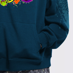 Sudadera con Capucha Negra para Hombre, Impresión por Sublimación, Corte Regular, 100% Algodón, Transpirable, Ropa Casual de Invierno, Bolsillo de Forro Polar, Ecológica - Product Image 4
