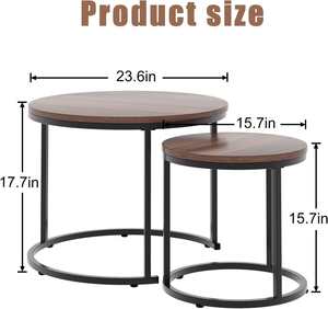 Mesa de Centro de Mármol Sintético, Mesas Auxiliares Modernas para Sala de Estar, Mesas Laterales para Espacios Pequeños - Product Image 3
