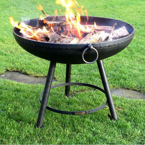 Brasero de Hierro de Primera Calidad para Exteriores, Brasero de Leña Negro para Jardín y Patio, Chimenea Moderna Independiente de Metal - Product Image 2