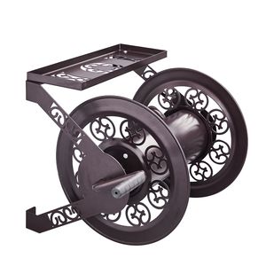 Supporto da Parete in Ferro per Avvolgitubo da Giardino da 3/4 Pollici, Porta Tubo da Giardino da 200 Piedi per Irrigazione - Product Image 1