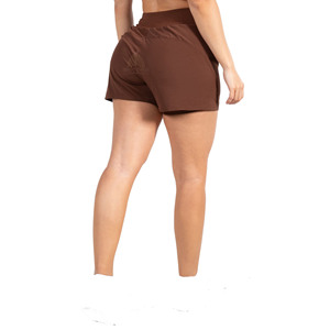 กางเกงขาสั้นออกกำลังกายผู้หญิงขายส่ง ระบายอากาศ แห้งเร็ว สวมใส่สบาย โลโก้สั่งทำได้ วิธีการทอผ้าแบบไม่ถักทอ ขนาดปรับแต่งได้ - Product Image 1