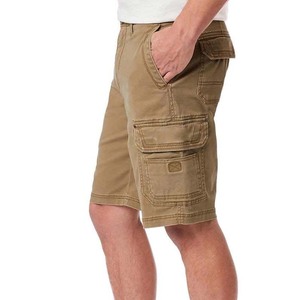 Men's <b>Cargo</b> <b>Shorts</b> Solid Color Canvas Breathable Mid Waist Button Fly Casual Bermuda <b>Shorts</b> with Utility Pockets - Product Image 2