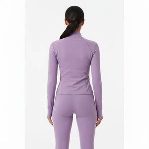 Conjunto de Yoga Sólido Nuevo 2026 para Mujer, 3 Piezas: Sujetador Deportivo, Chaqueta con Cremallera Frontal, Pantalones de Cintura Alta, Ropa Deportiva Ecológica de Secado Rápido - Product Image 6