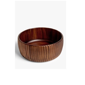 Tazón de Madera Ecológico de Diseño Moderno con Forma de Anillo Personalizado para Ensaladas y Servir Alimentos, Vajilla para Mesa - Product Image 3