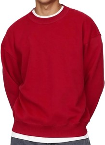 <b>Men's</b> <b>Brown</b> Crew Neck Sweatshirt 100% Cotton French Terry Pullover Casual Regular Fit Winter/Autumn Wear - Product Image 5