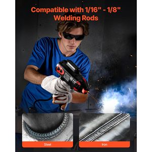 Soudeuse à arc portable 20-130A avec réglage progressif du courant, onduleur IGBT 115V, soudeuses à arc manuelles pour métaux - Product Image 3