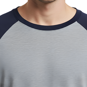 Mens Raglan Sleeve T Shirt Casual Color Block <b>Baseball</b> Style Short Sleeve Cotton <b>Tee</b> Comfortable Everyday Wear Top - Product Image 5