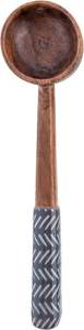Espátula de madera con mango largo, volteador plano para freír, cucharas de madera hechas a mano, cucharas para postres y arroz, diseño moderno y ecológico - Product Image 2