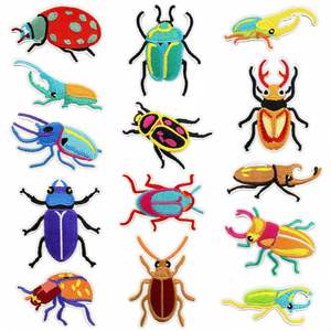 Patchs brodés personnalisés en gros, thermocollants, en forme de cœur, badges en tissu 3D pour chapeaux, sacs, vestes, vêtements DIY - Product Image 5