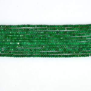 ลูกปัดมรกตธรรมชาติ คอรันดัม 4 มม. ทรงเหลี่ยมรอนเดลล์ ความยาว 13 นิ้ว สำหรับทำเครื่องประดับ - Product Image 4