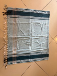 RUDRA APPARELS Tapis de plage rectangulaire pour enfant, modèle Kikoy 400, en coton tissé, couleur unie, séchage rapide, toutes saisons, fabriqué au Karnataka - Product Image 3