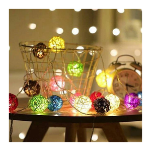 Ivory <b>White</b> Rattan Balls Handcrafted Natural Wicker Spheres Christmas <b>Tree</b> Ornaments Wedding Table <b>Decor</b> Vietnam Bulk - Product Image 3