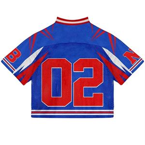 Camiseta deportiva de malla de béisbol extragrande personalizada para hombre, camiseta de fútbol de secado rápido con diseño de estampado completo, ropa de fútbol - Product Image 4