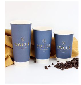 แก้วกาแฟกระดาษรักษ์โลก 12 ออนซ์/360 มล. แบบลูกฟูก ใช้แล้วทิ้ง ผนังสองชั้น ย่อยสลายได้ ฝาปิดกันรั่ว รีไซเคิลได้ หรูหรา ทนทาน - Product Image 4