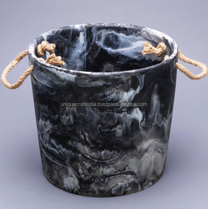 Handmade Epoxy Resin Ice Bucket Champagne <b>Wine</b> Chiller Indoor Outdoor Party Decorative Beverage Storage 400ml Luxury Custom UCI - Product Image 6