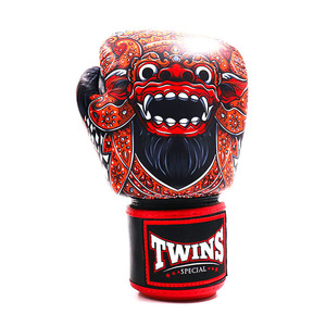Guantes de Boxeo Twins con Diseño Estampado, Correa Ajustable con Cierre de Velcro, Cuero Genuino, para Entrenamiento y Sparring - Product Image 4