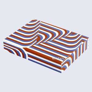 Moderna Caja de Joyería Rectangular con Grabado Floral, Caja de Regalo Personalizada para Guardar Anillos y Pendientes para Navidad - Product Image 1