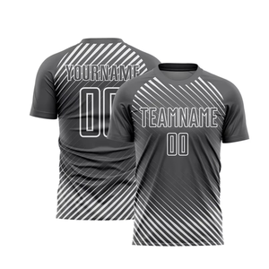 เสื้อฟุตบอลคุณภาพสูงสำหรับทุกเพศ ผลิตจากผ้าโพลีเอสเตอร์ 100% ระบายอากาศได้ดี เสื้อฟุตบอลแขนสั้นสำหรับชุดกีฬา พร้อมบริการสกรีนชื่อทีมตามสั่ง - Product Image 2