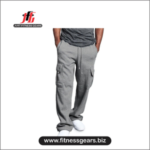 กางเกงวอร์มผู้ชาย JUST FITNESS GEARS รุ่น Pro Club ผ้าโพลีเอสเตอร์/คอตตอนฟลีซ สำหรับฤดูหนาว สวมใส่สบาย ยืดหยุ่นสูง กันยับ คุณภาพสูง - Product Image 4