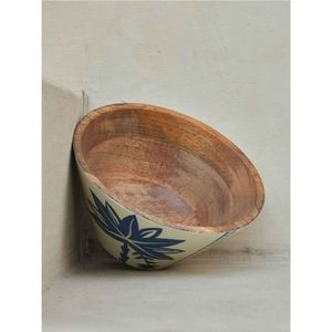 Tazón de Madera Estilo Nórdico con Patrón Esmaltado - Tazón Redondo Artesanal para Ensaladas - Vajilla para el Hogar y Restaurantes al por Mayor - Product Image 4