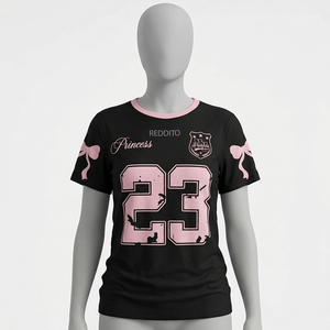 Camiseta de algodón 100% de calidad premium, cuello redondo, manga corta, transpirable, nueva, para mujer, camiseta sólida para chicas. - Product Image 1