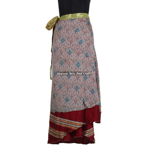 2026 Latest Design Long Length Magic <b>Wrap</b> <b>Skirt</b> Reversible Two Layer Silk <b>Skirts</b> All Piece <b>Wrap</b> <b>Skirt</b> Magic 38" Sarong Pareo - Product Image 4