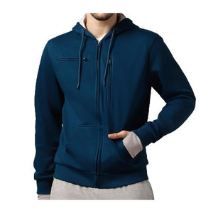 Sweat à capuche zippé pour homme de qualité supérieure, 100% coton, hiver, impression personnalisée OEM/ODM, MOQ, livraison rapide, service mondial - Product Image 3