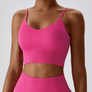 Women Activewear Sports <b>Bra</b> Seamless Comfort <b>Stretch</b> Workout Fitness Running Yoga Training Apparel Top - Product Image 3