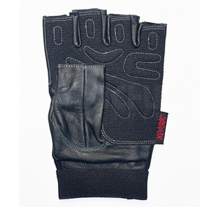 Gants de sport respirants unisexes à demi-doigts en PU, poids 0,5 kg, pour musculation, avec poignées et fermeture à boucle réglable pour le fitness - Product Image 4