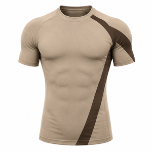 Camiseta de Compresión para Hombre al por Mayor, Ropa Deportiva Profesional para Gimnasio y Running, Camiseta de Compresión con Logotipo Personalizado Disponible - Product Image 1