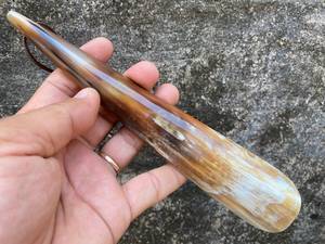 Luxury Polished Horn Shoe Horn Extra Long Shoe Dressing Stick Elegant Handmade Shoe <b>Helper</b> for Men Women Footwear Care - Product Image 5