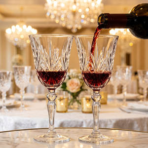 Copa de Vino Tinto de Cristal Reutilizable con Diseño Vintage para Bodas, Hoteles de Lujo y Suministros para Restaurantes - Product Image 5