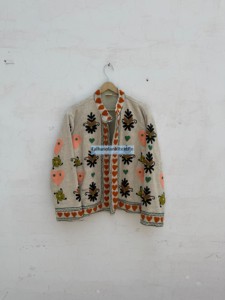 <b>Women's</b> <b>Velvet</b> <b>Jacket</b> Handmade Floral Embroidery <b>Jacket</b> Luxury Suzani <b>Jacket</b> Inside Cotton Lining <b>Jacket</b> With Winter <b>Jacket</b> - Product Image 1