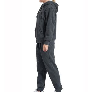 Survêtement pour femme de haute qualité, léger et ajusté, respirant, en tissu 100% coton, motif uni, grandes tailles pour la saison hivernale - Product Image 2