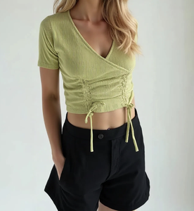 Camisa de verano OEM ODM para mujer, ropa de calle elegante de calidad superior, ropa sostenible, lavable, directo del fabricante de Vietnam para - Product Image 3