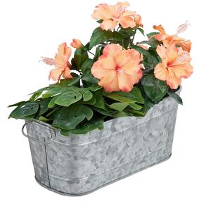 Jardinières rondes en fer galvanisé, best-sellers, pour décorations intérieures et extérieures. - Product Image 4