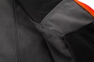 Veste de ski et de snowboard unisexe noire et orange, à capuche, imperméable, écologique, coupe-vent, isolée synthétiquement, fermeture éclair intégrale, softshell - Product Image 5