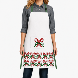 Christmas Beautiful Printed Design <b>Apron</b> 100% OEM Eco Friendly <b>Kitchen</b> <b>Apron</b> for Cooking at Factory Price. - Product Image 1