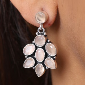 Proveedor Confiable de Pendientes Colgantes de Plata Oxidada con Cristales Bohemios, Accesorios de Moda al por Mayor, Fabricante Directo de Fábrica - Product Image 2