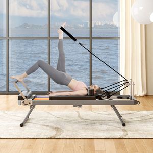 Matériel de fitness commercial noir de haute qualité, lit de Pilates pliable pour la maison et les studios de yoga - Product Image 6