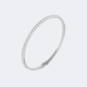 3.276CTW Round Prong-<b>Set</b> Diamond Tennis Bracelet - Product Image 6