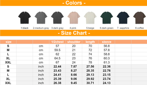 T-shirt Homme Oversize 100% Coton Couleur Unie Col Rond Manches Courtes Décontracté Maille Jersey Vierge - Product Image 5