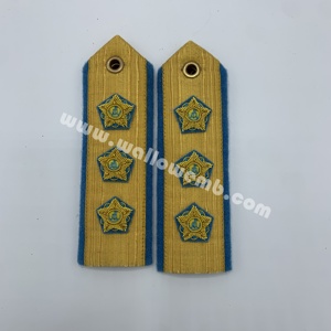 Épaulettes personnalisées de grade Amiral de Marine du Brunei Royal, insignes de grade brodés pour uniformes d'officier de l'Aviation royale du Brunei - Product Image 6