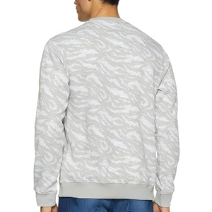 Sweat-shirt à col rond surdimensionné pour homme de haute qualité avec logo personnalisé, en molleton de coton, streetwear décontracté, OEM - Product Image 3