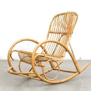 Fauteuil à bascule inclinable, best-seller, fauteuils à bascule en rotin, mobilier de bureau et de maison. - Product Image 5